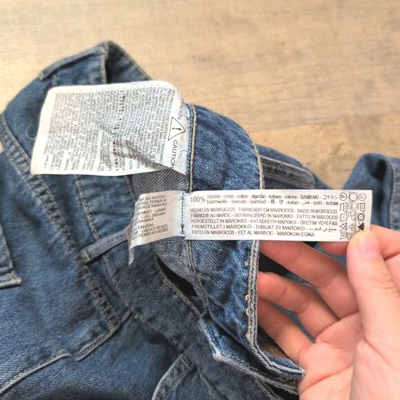 Zara Denim Womens Jeans Y2K Size 4 Straight Blue - Picture 4 of 8